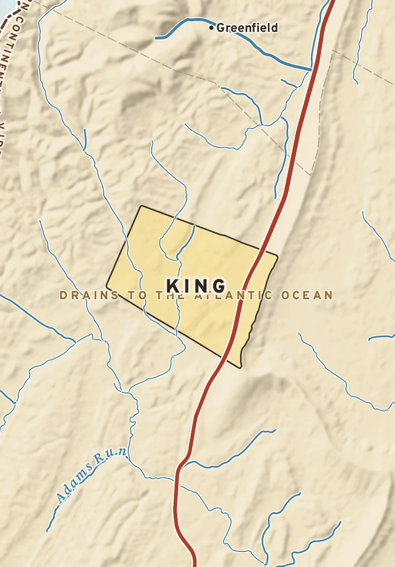 Atlas plate of King, Pennsylvania.