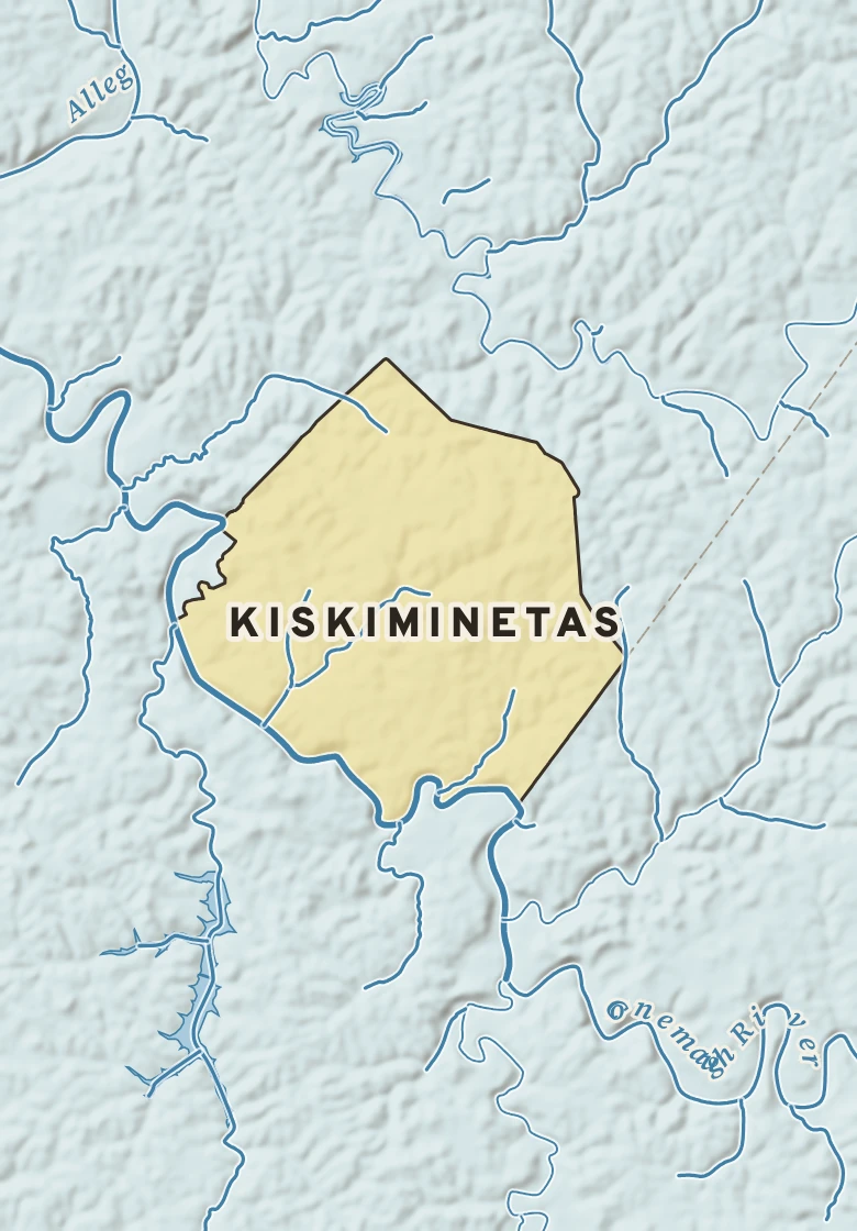 Atlas plate of Kiskiminetas, Pennsylvania.