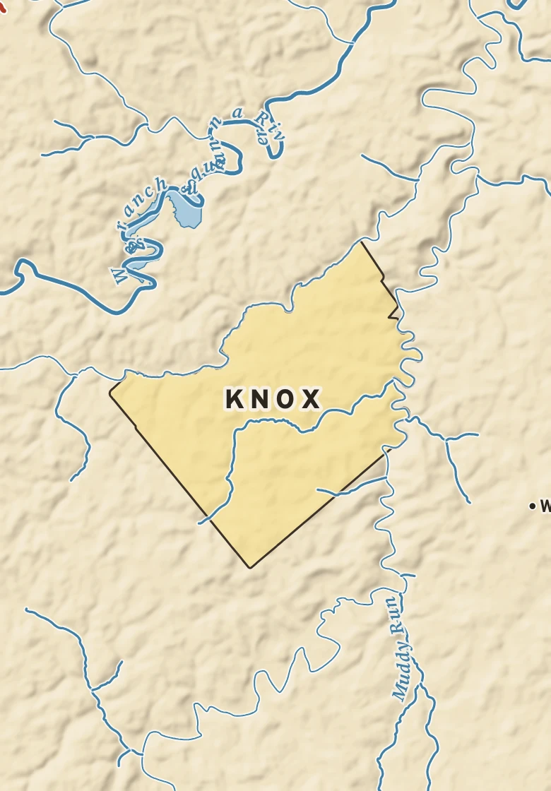 Atlas plate of Knox, Pennsylvania.