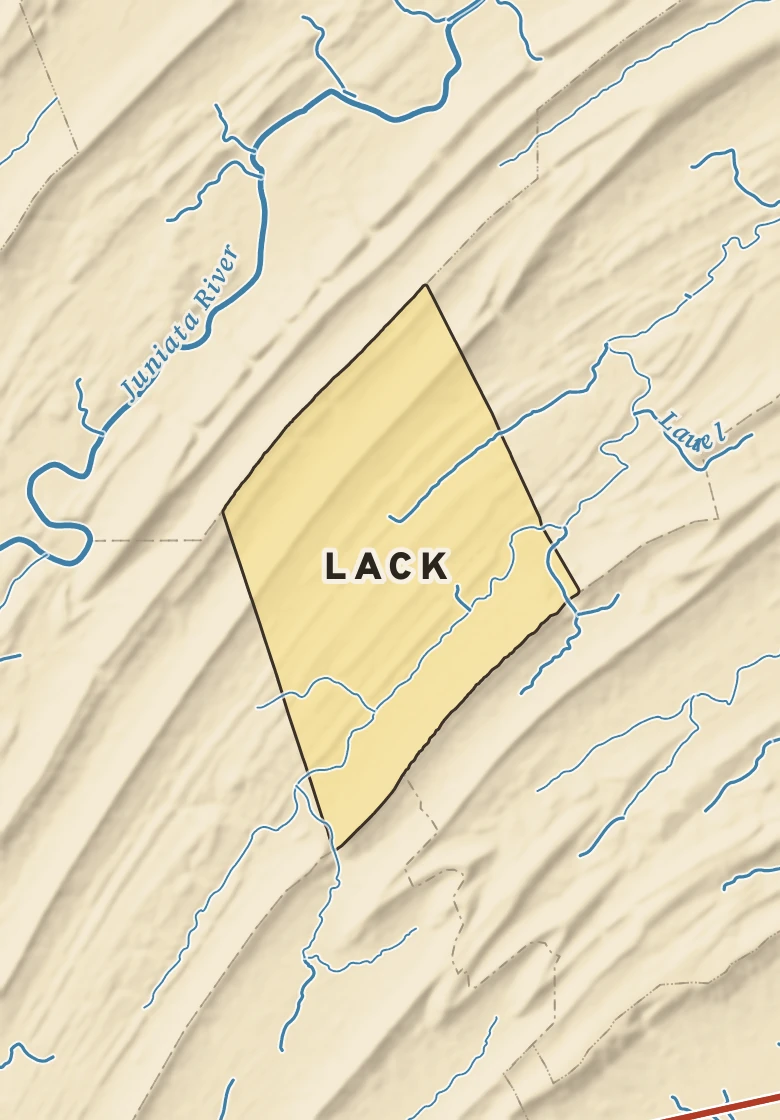 Atlas plate of Lack, Pennsylvania.