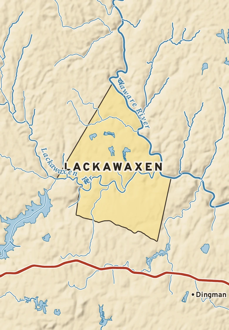 Atlas plate of Lackawaxen, Pennsylvania.