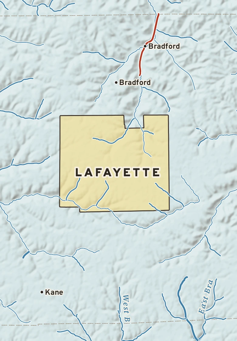 Atlas plate of Lafayette, Pennsylvania.