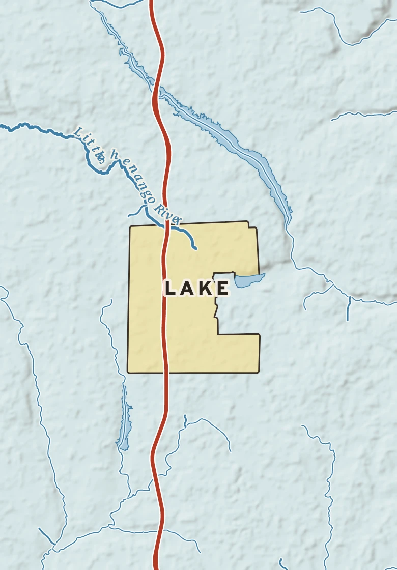 Atlas plate of Lake, Pennsylvania.