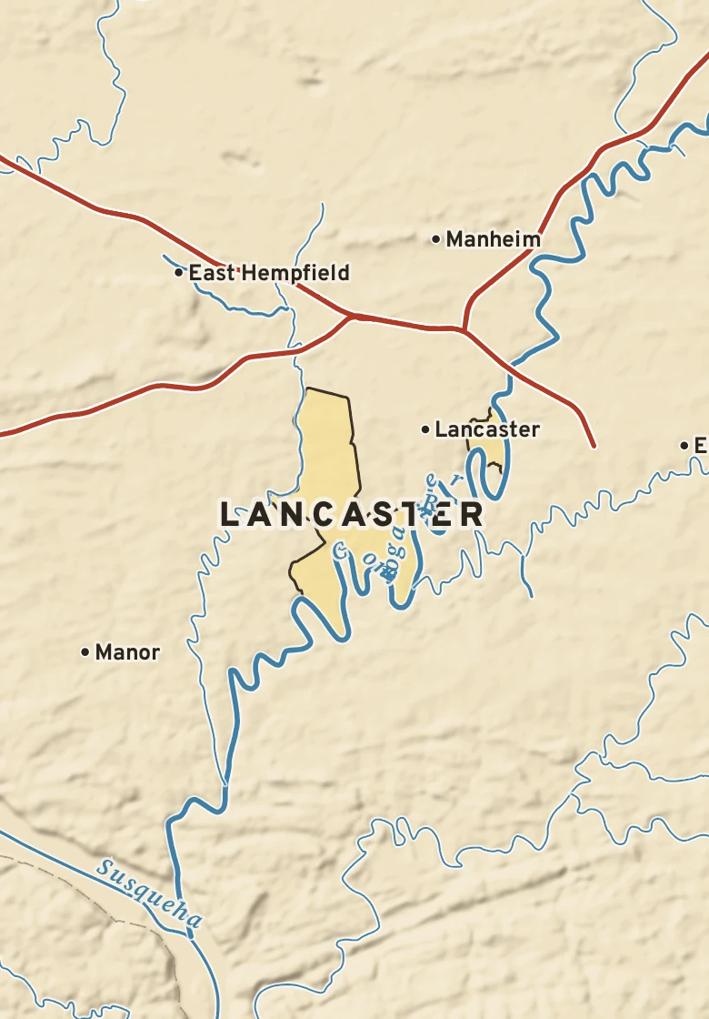 Atlas plate of Lancaster, Pennsylvania.