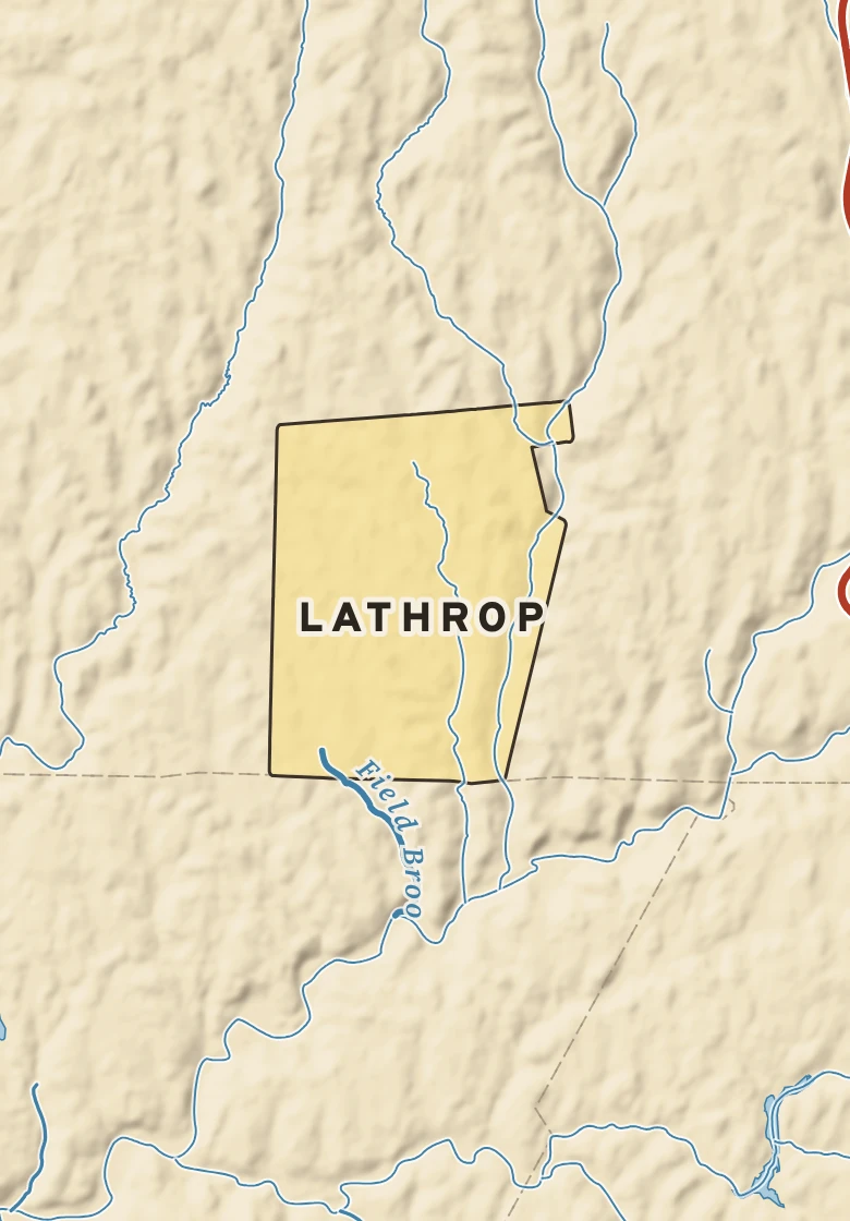 Atlas plate of Lathrop, Pennsylvania.