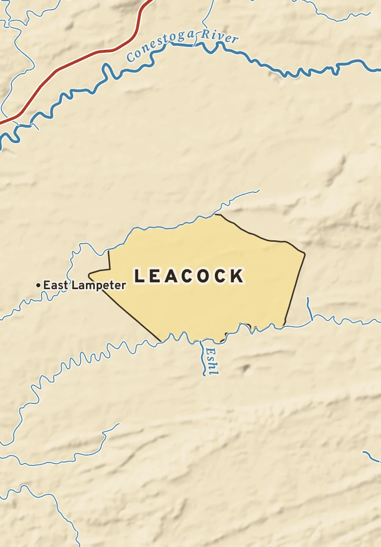 Atlas plate of Leacock, Pennsylvania.