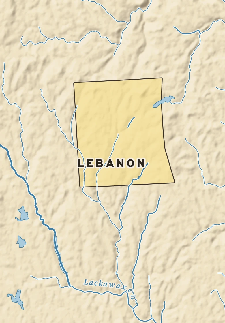 Atlas plate of Lebanon, Pennsylvania.