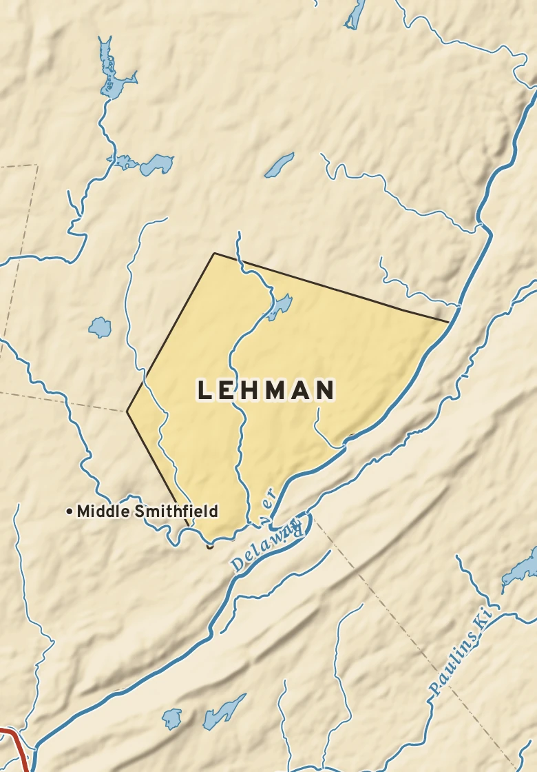 Atlas plate of Lehman, Pennsylvania.