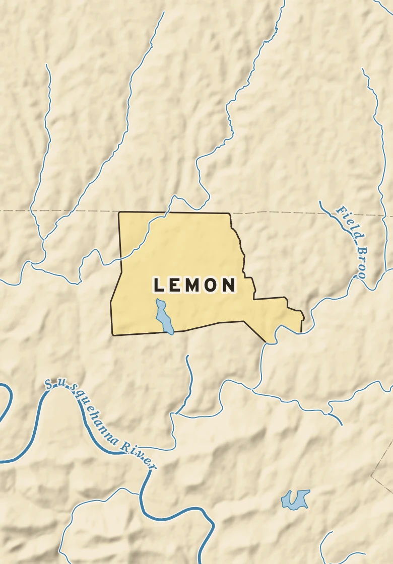 Atlas plate of Lemon, Pennsylvania.