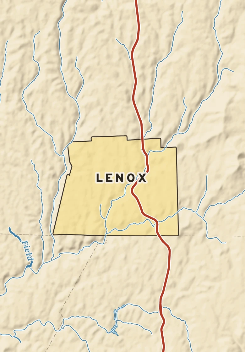 Atlas plate of Lenox, Pennsylvania.
