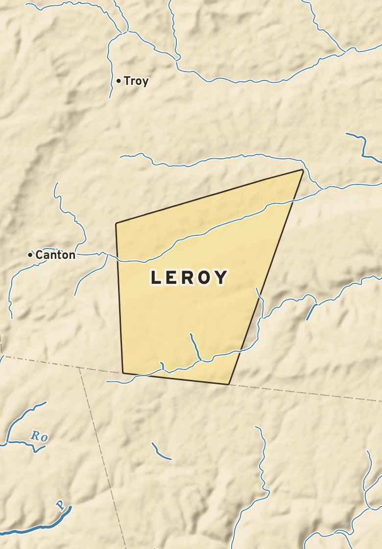 Atlas plate of Leroy, Pennsylvania.