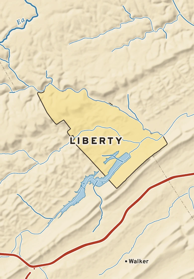 Atlas plate of Liberty, Pennsylvania.