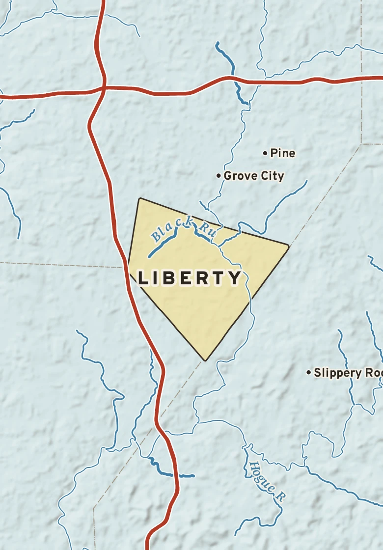 Atlas plate of Liberty, Pennsylvania.