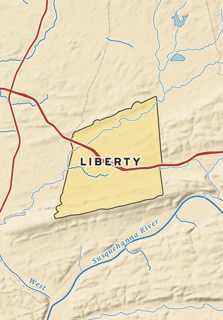 Atlas plate of Liberty, Pennsylvania.