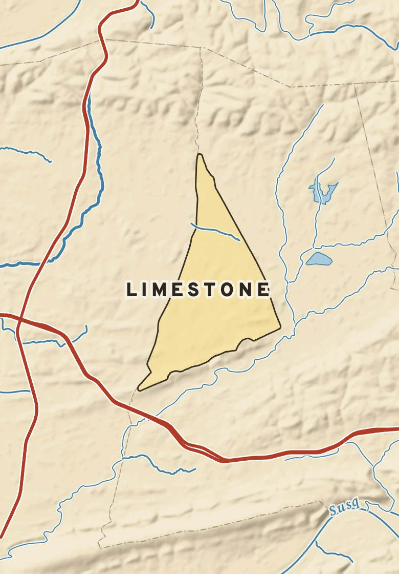 Atlas plate of Limestone, Pennsylvania.