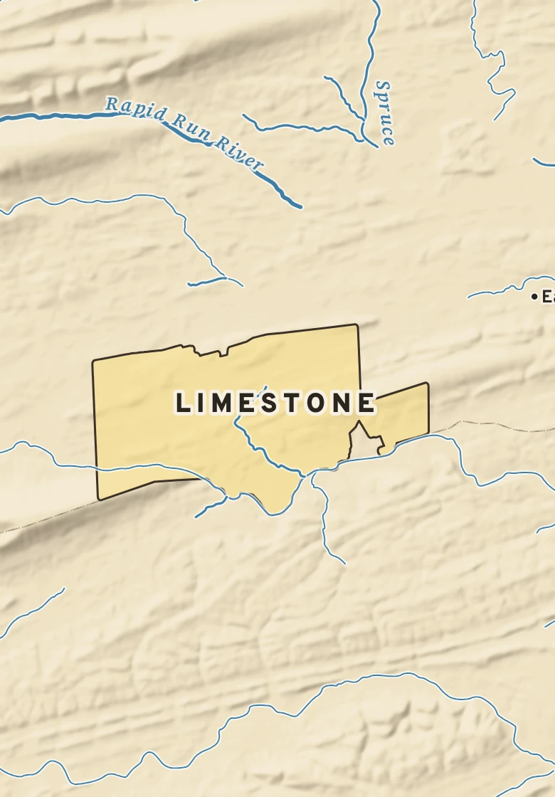 Atlas plate of Limestone, Pennsylvania.