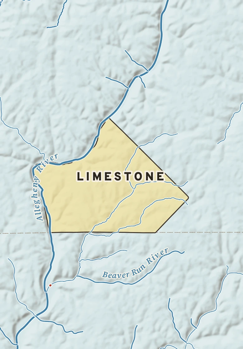 Atlas plate of Limestone, Pennsylvania.