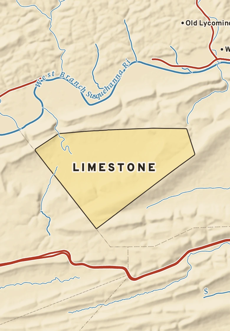 Atlas plate of Limestone, Pennsylvania.