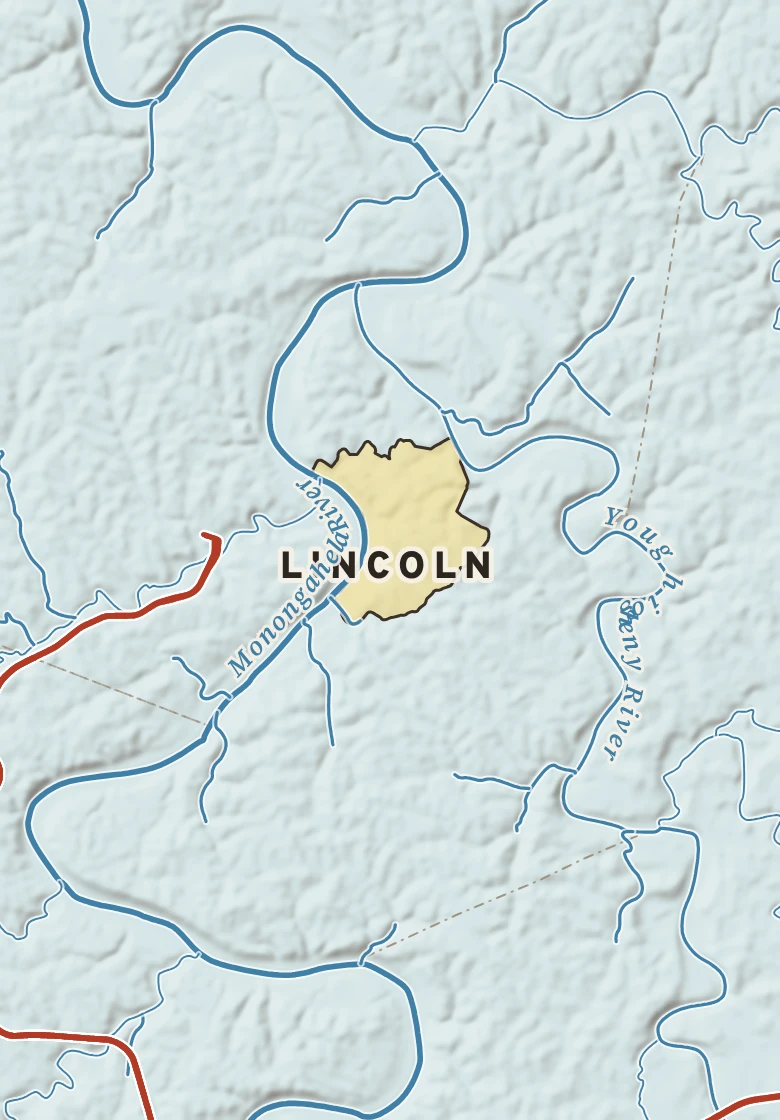 Atlas plate of Lincoln, Pennsylvania.