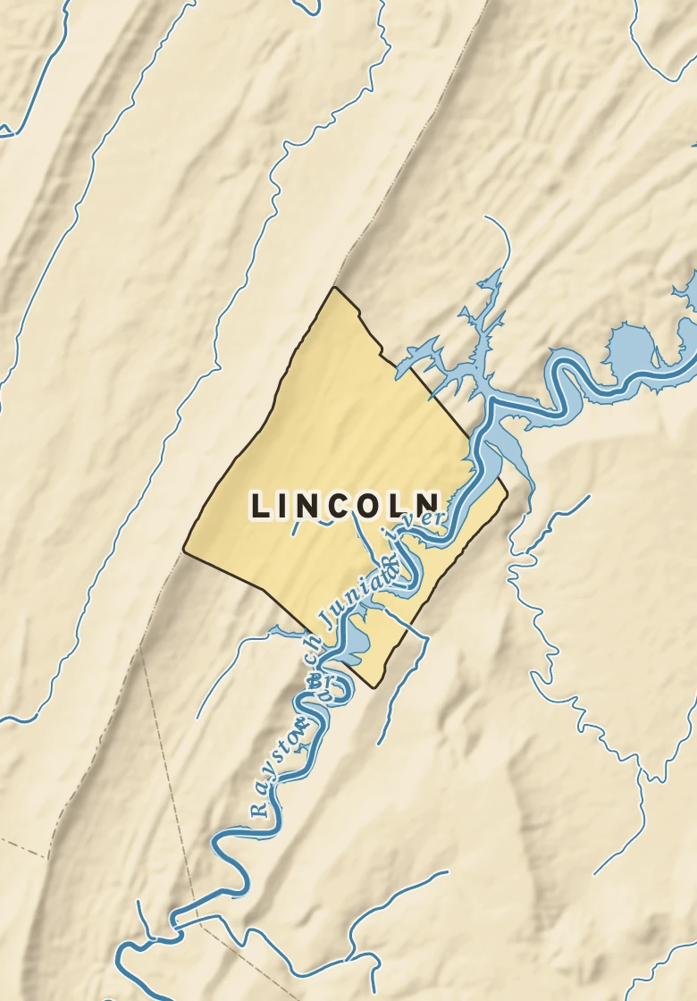Atlas plate of Lincoln, Pennsylvania.