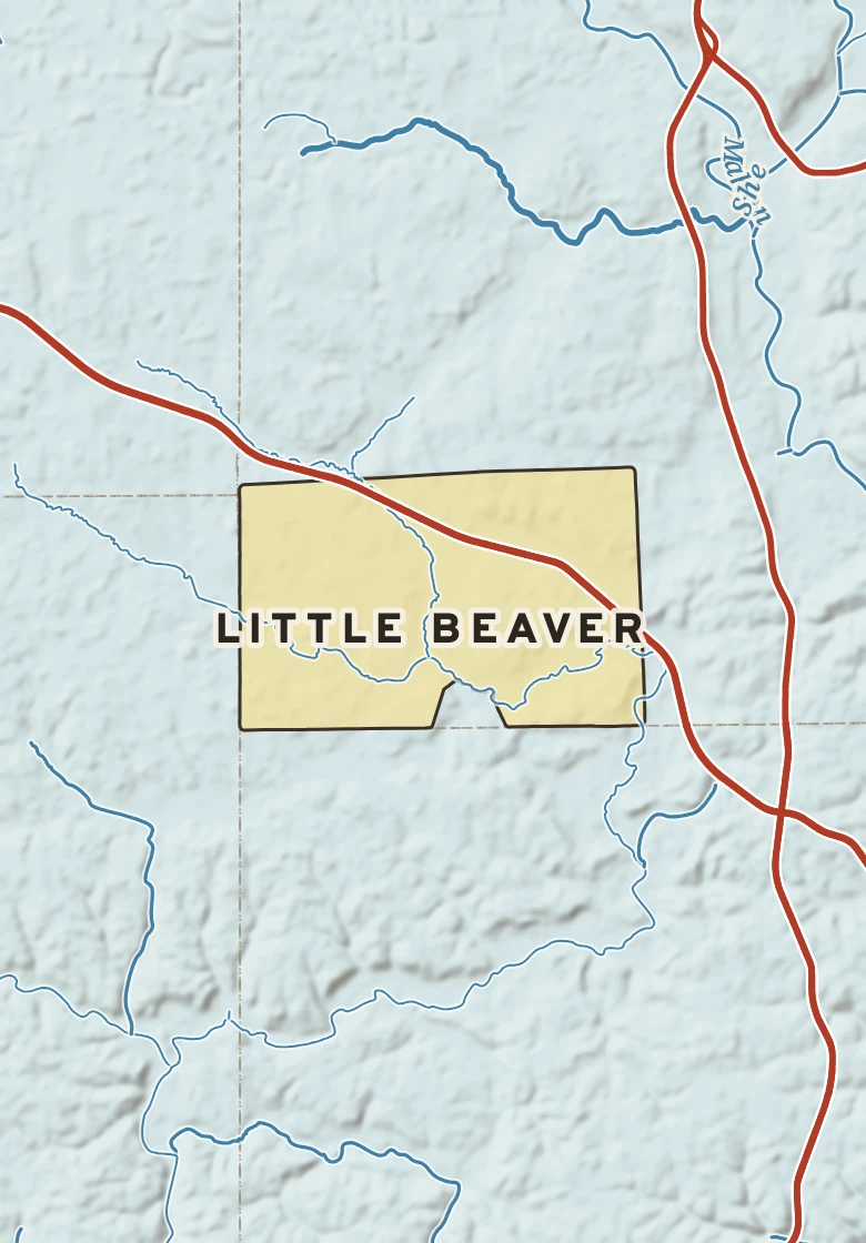 Atlas plate of Little Beaver, Pennsylvania.