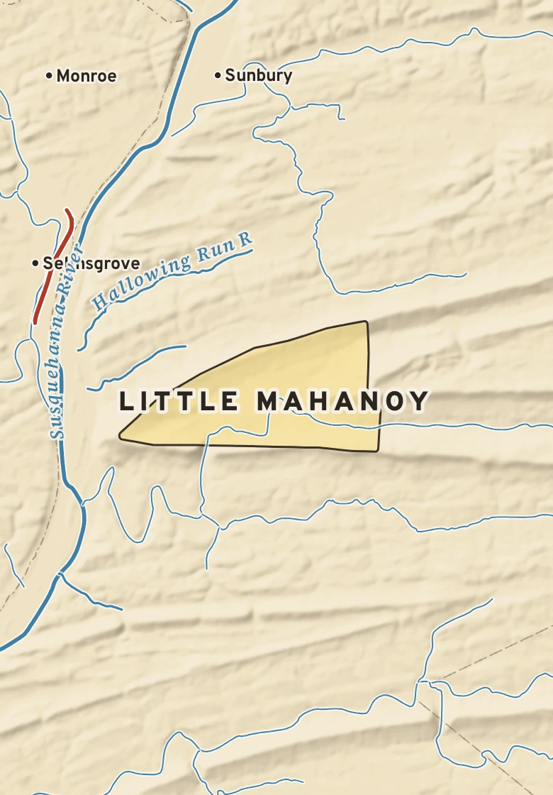 Atlas plate of Little Mahanoy, Pennsylvania.