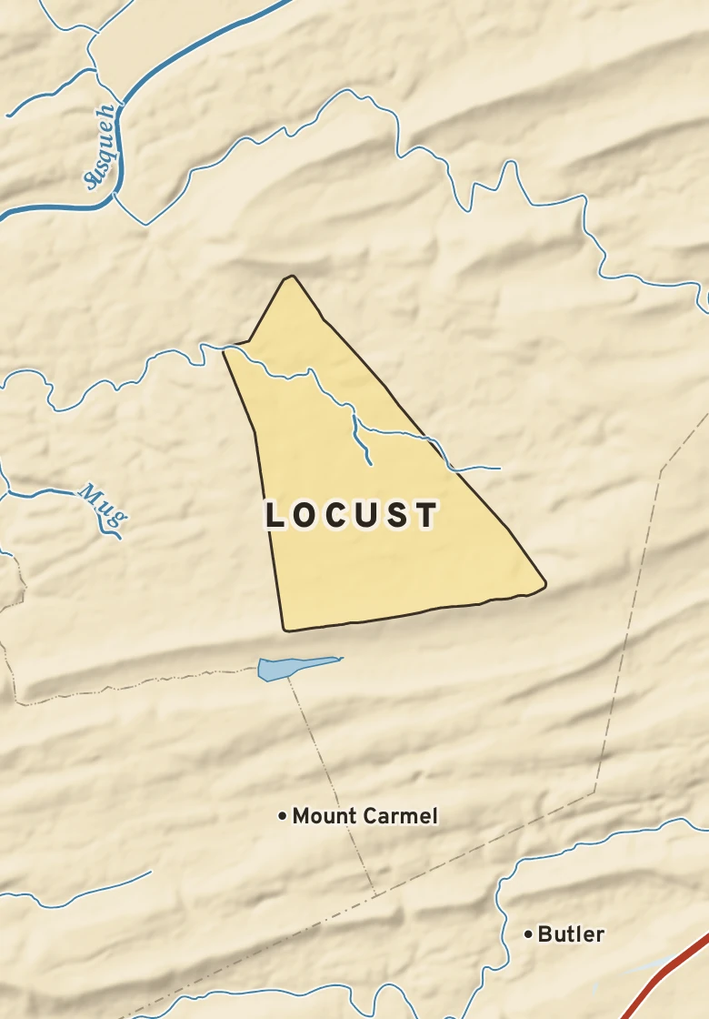 Atlas plate of Locust, Pennsylvania.