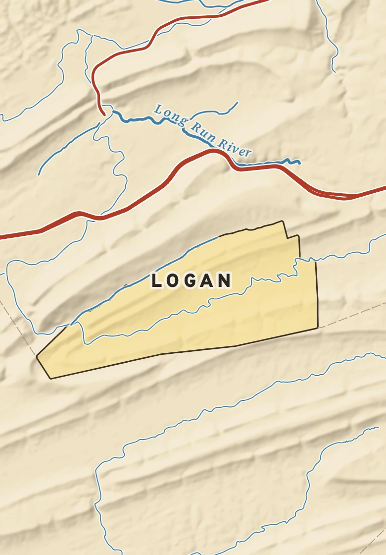 Atlas plate of Logan, Pennsylvania.