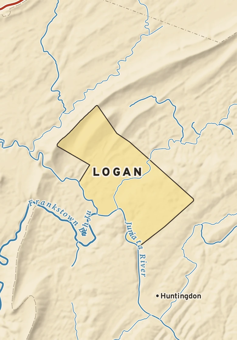 Atlas plate of Logan, Pennsylvania.