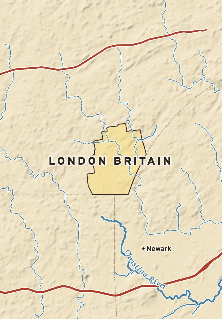 Atlas plate of London Britain, Pennsylvania.