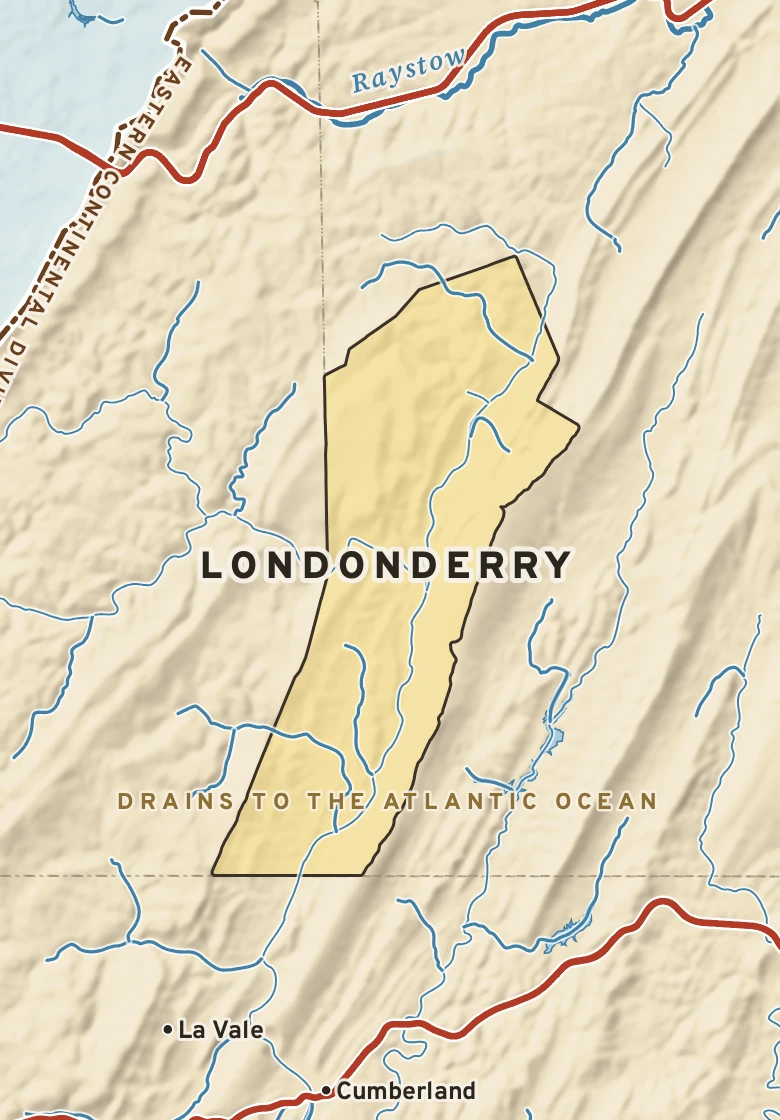 Atlas plate of Londonderry, Pennsylvania.