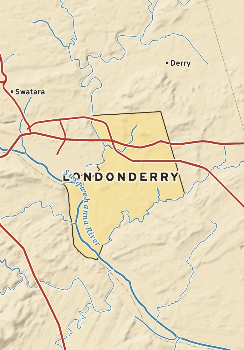 Atlas plate of Londonderry, Pennsylvania.
