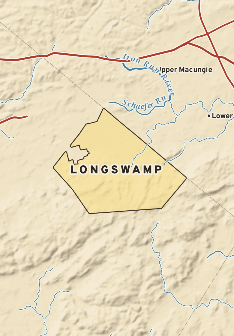 Atlas plate of Longswamp, Pennsylvania.