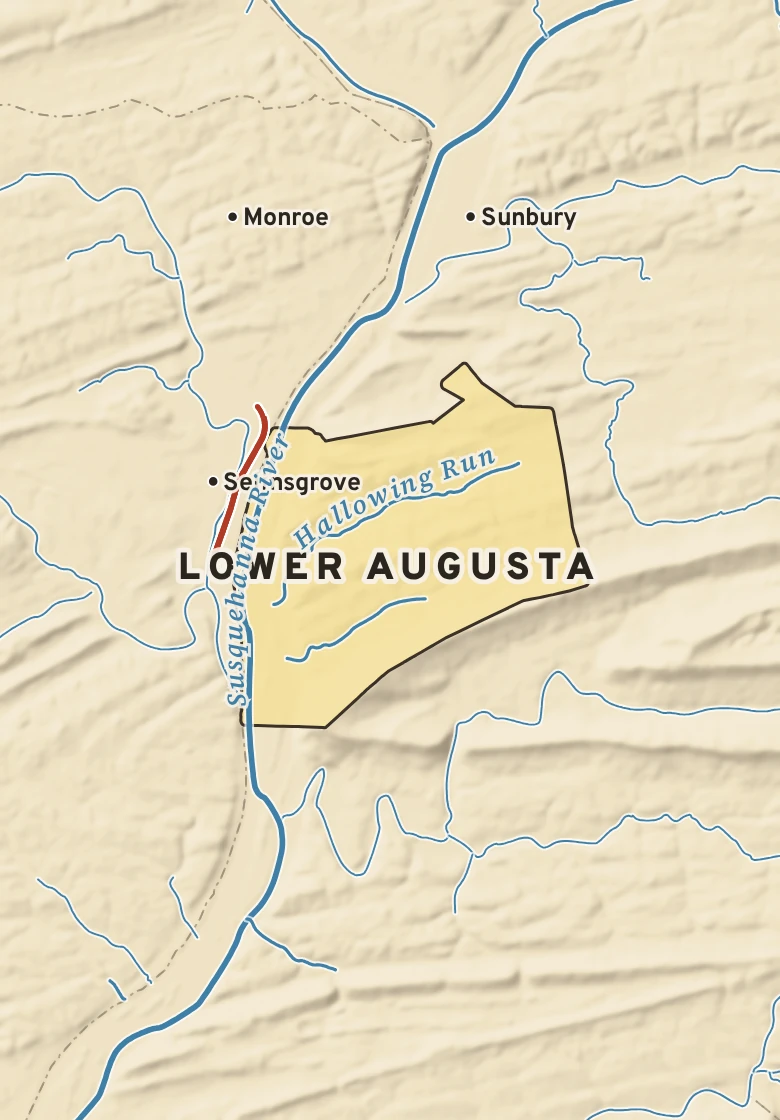 Atlas plate of Lower Augusta, Pennsylvania.