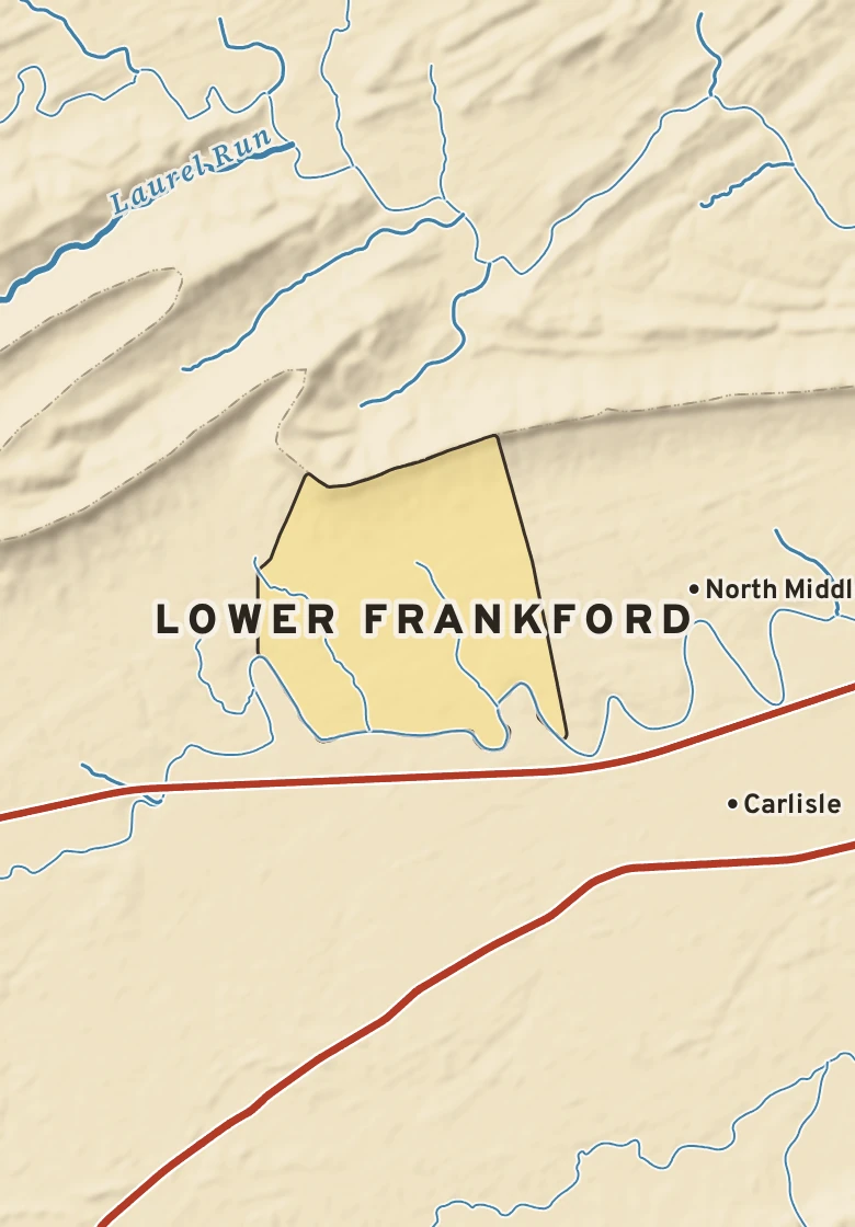 Atlas plate of Lower Frankford, Pennsylvania.