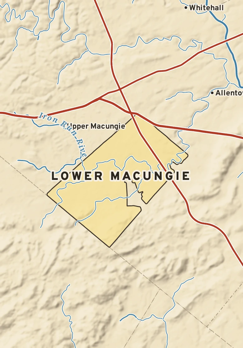 Atlas plate of Lower Macungie, Pennsylvania.