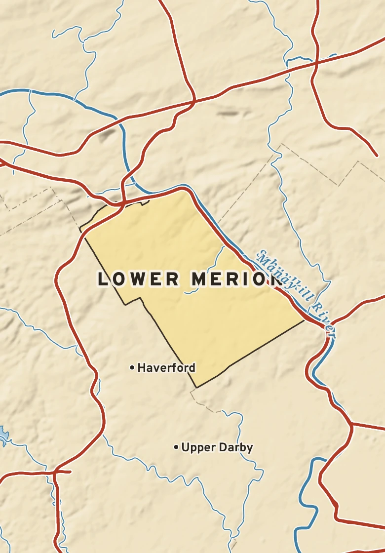 Atlas plate of Lower Merion, Pennsylvania.