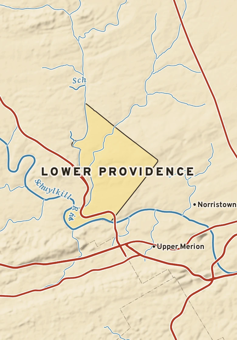 Atlas plate of Lower Providence, Pennsylvania.