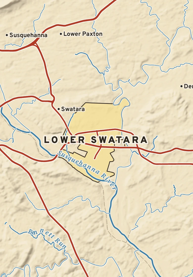 Atlas plate of Lower Swatara, Pennsylvania.