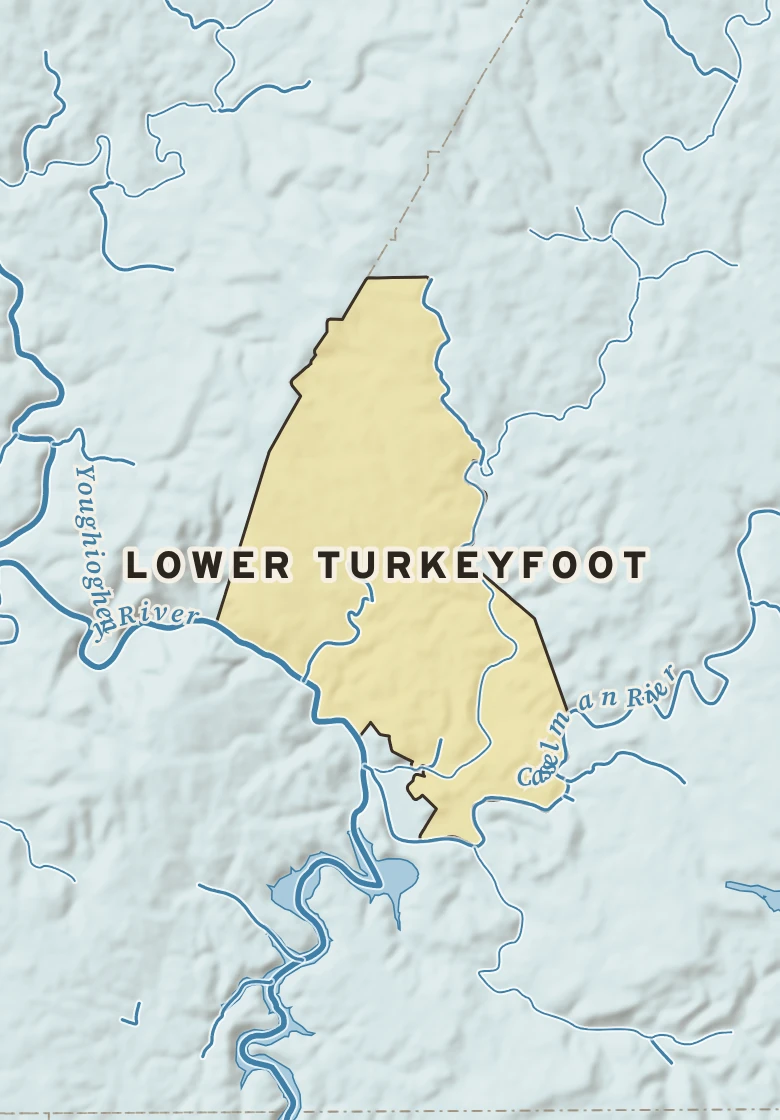 Atlas plate of Lower Turkeyfoot, Pennsylvania.