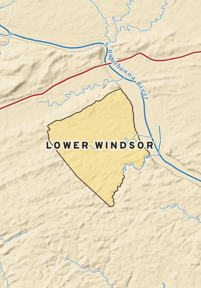 Atlas plate of Lower Windsor, Pennsylvania.