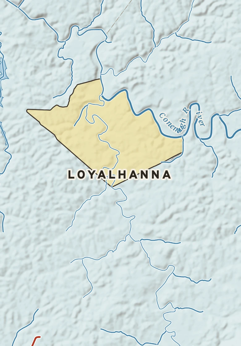 Atlas plate of Loyalhanna, Pennsylvania.