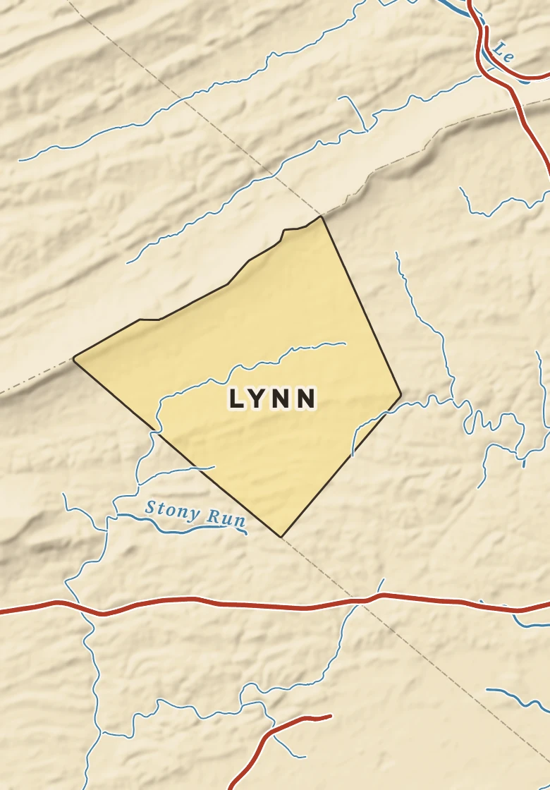 Atlas plate of Lynn, Pennsylvania.