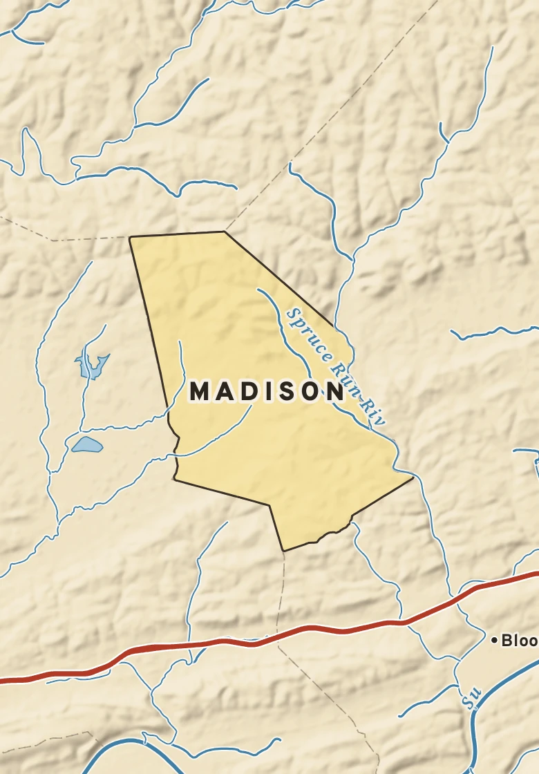 Atlas plate of Madison, Pennsylvania.