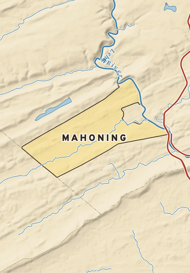 Atlas plate of Mahoning, Pennsylvania.