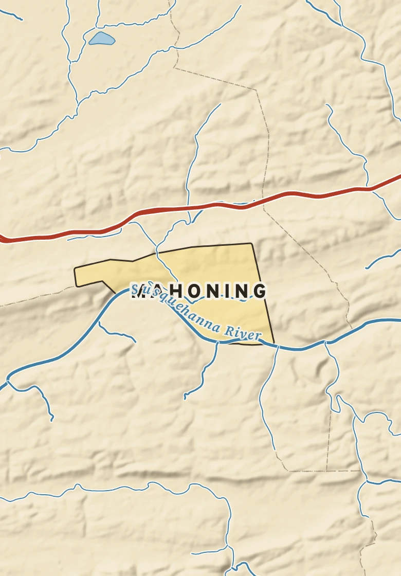 Atlas plate of Mahoning, Pennsylvania.