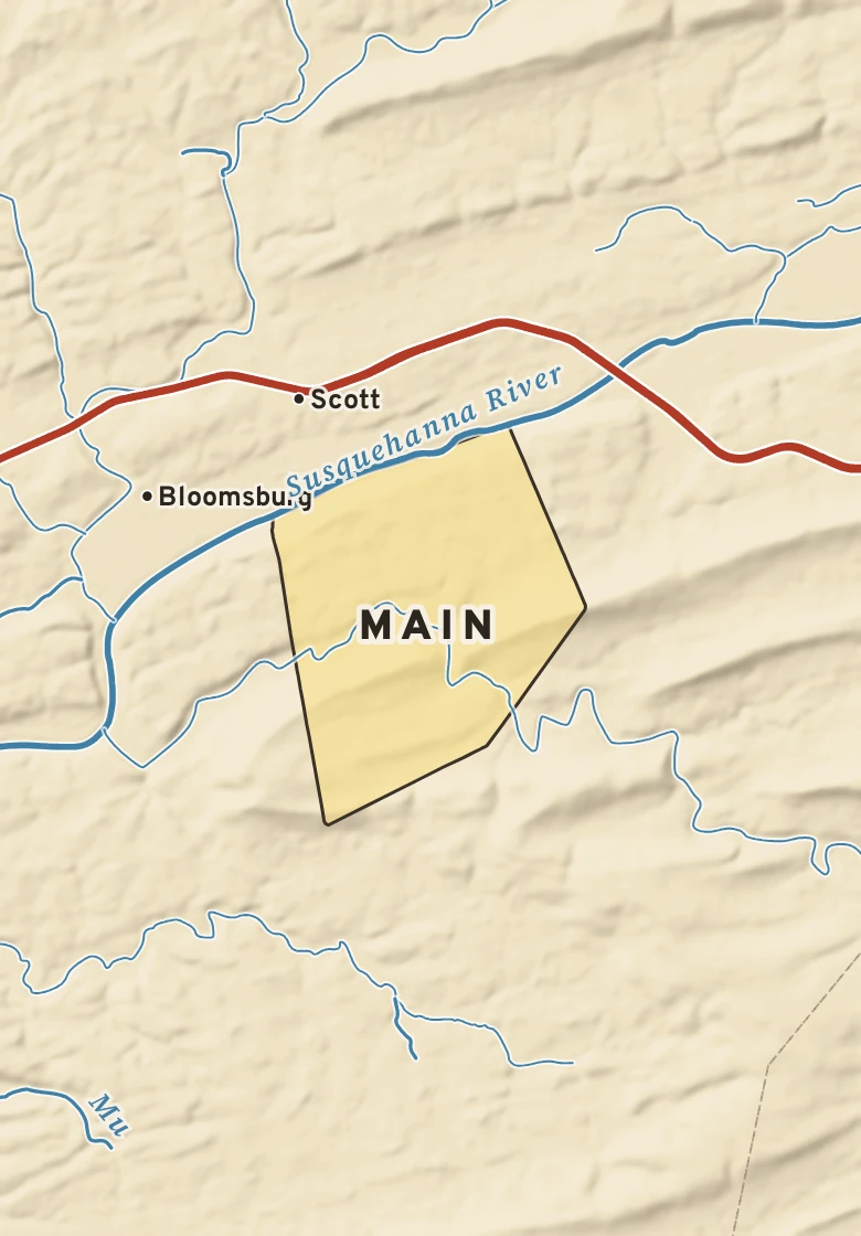 Atlas plate of Main, Pennsylvania.