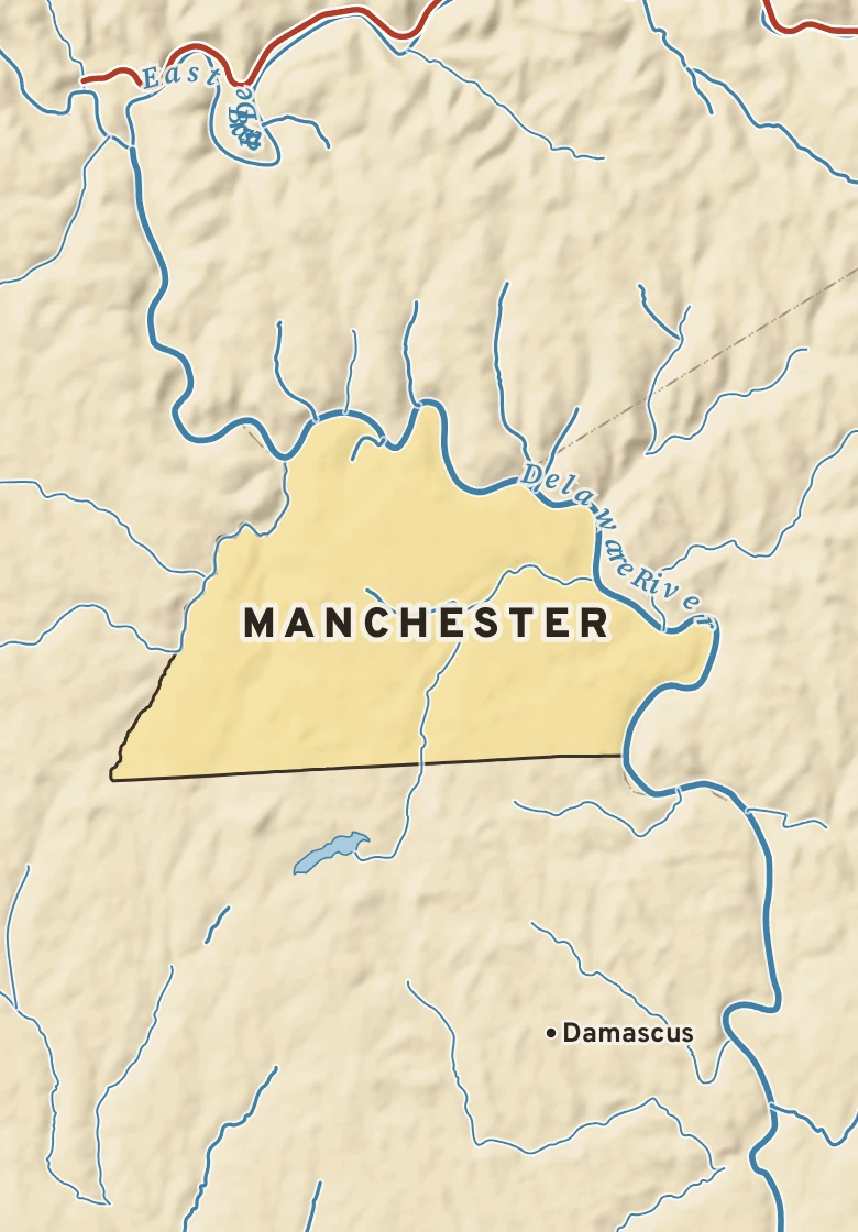 Atlas plate of Manchester, Pennsylvania.
