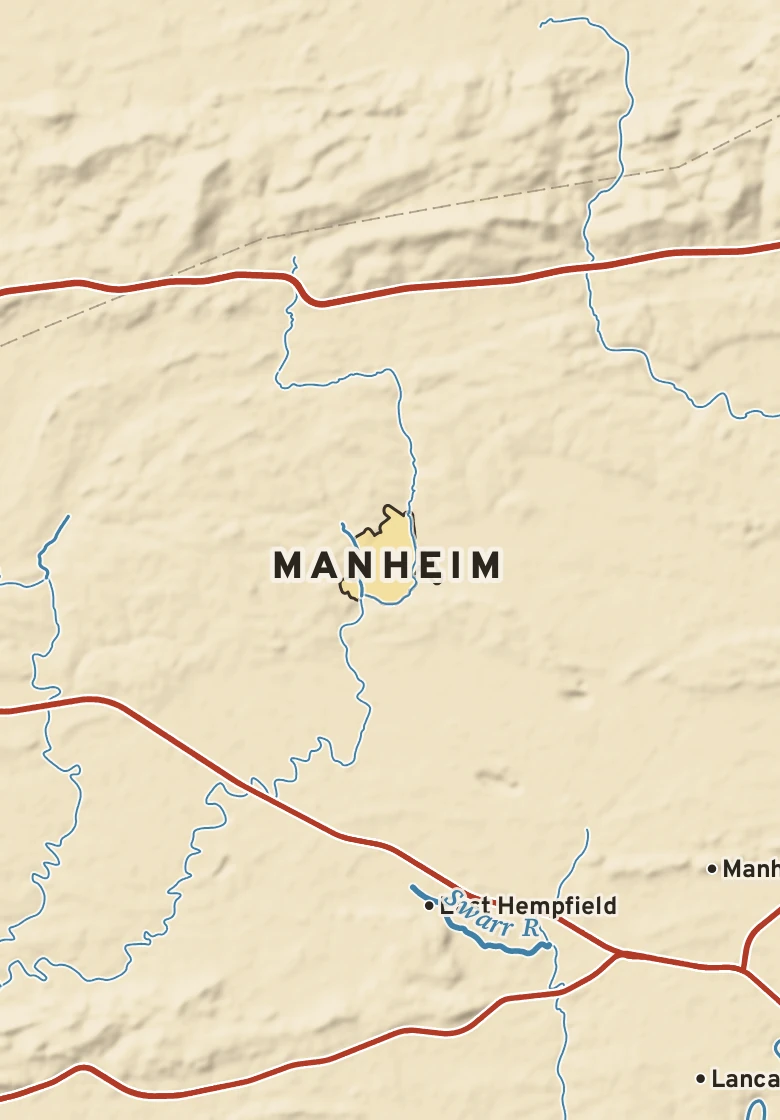 Atlas plate of Manheim, Pennsylvania.