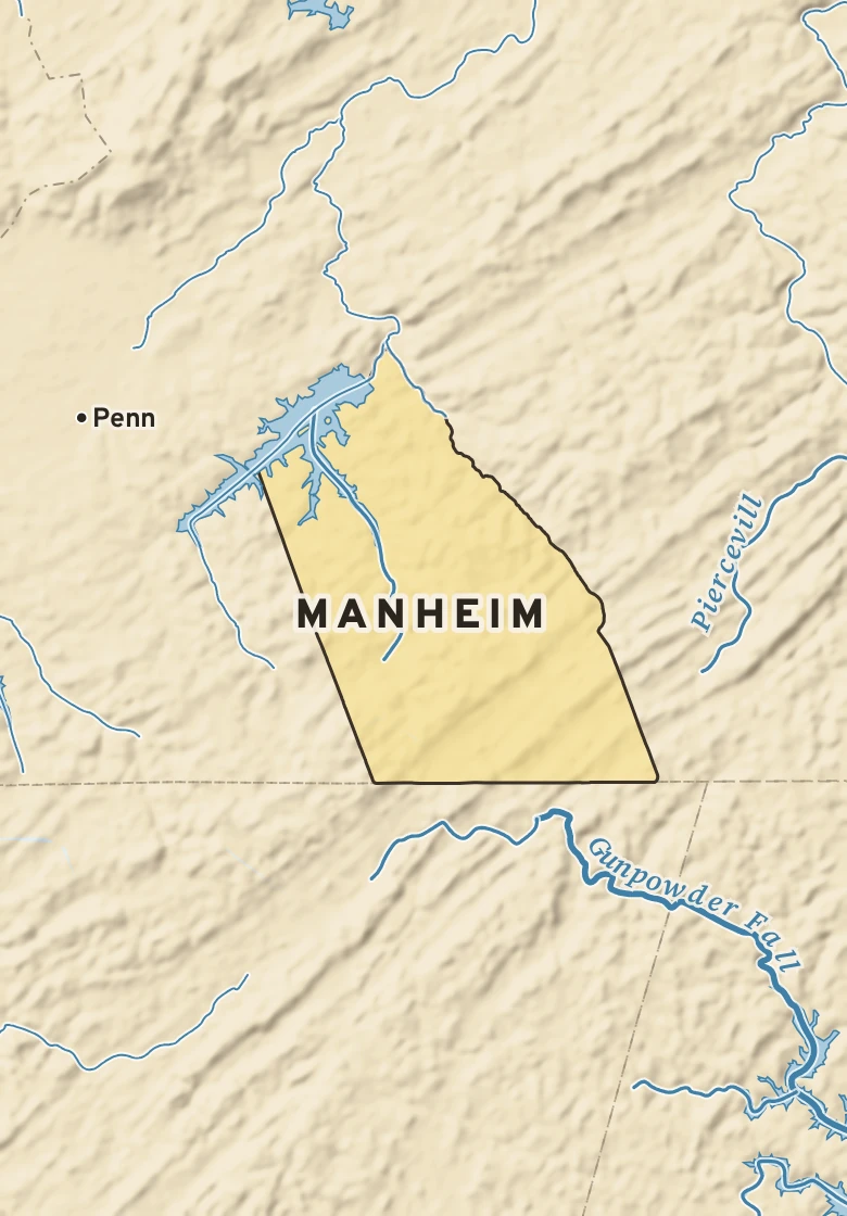 Atlas plate of Manheim, Pennsylvania.